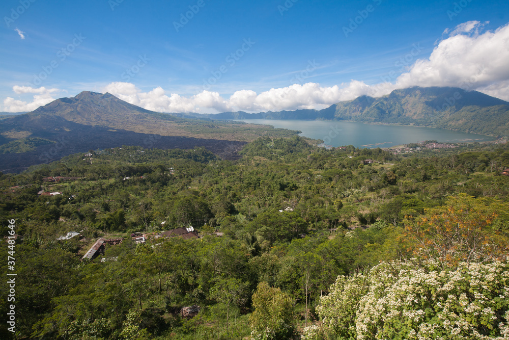 Naklejka premium Kintamani, A highland area in the north of East Bali, Indonesia