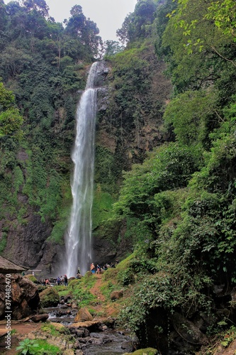 waterfall in the forest, curug cimahi bandung indonesia