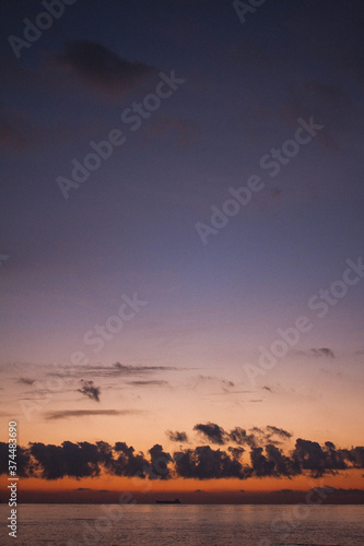 Fototapeta Naklejka Na Ścianę i Meble -  Sunrise time near black sea  