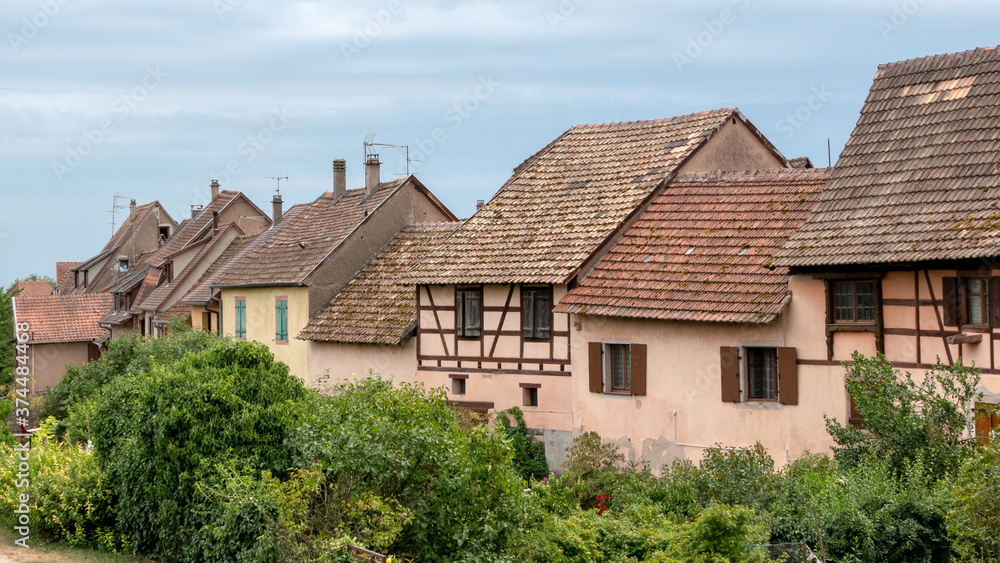 Picturesque homes of winegrowers from the Vosges