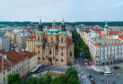 Church of St. Nicholas, Old Town Square, Prague, Czech Republic, Europe