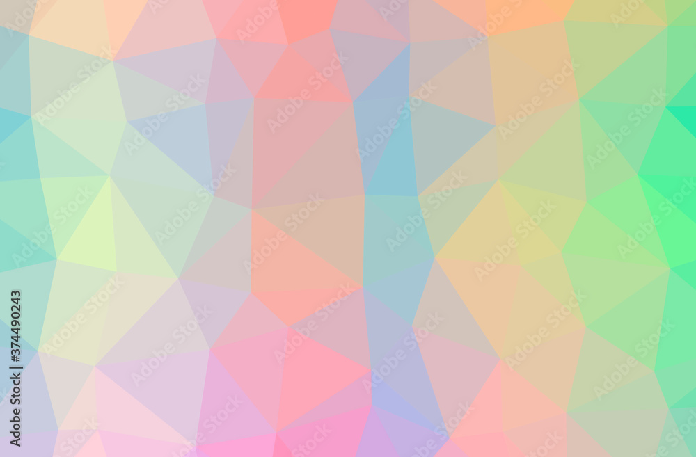 Illustration of abstract Green, Pink, Red, Yellow horizontal low poly background. Beautiful polygon design pattern. Illustration of abstract Green, Pink, Red, Yellow horizontal low poly background. Beautiful polygon design pattern.