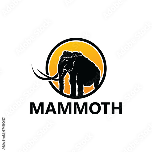 Mammoth Logo Template Design Vector