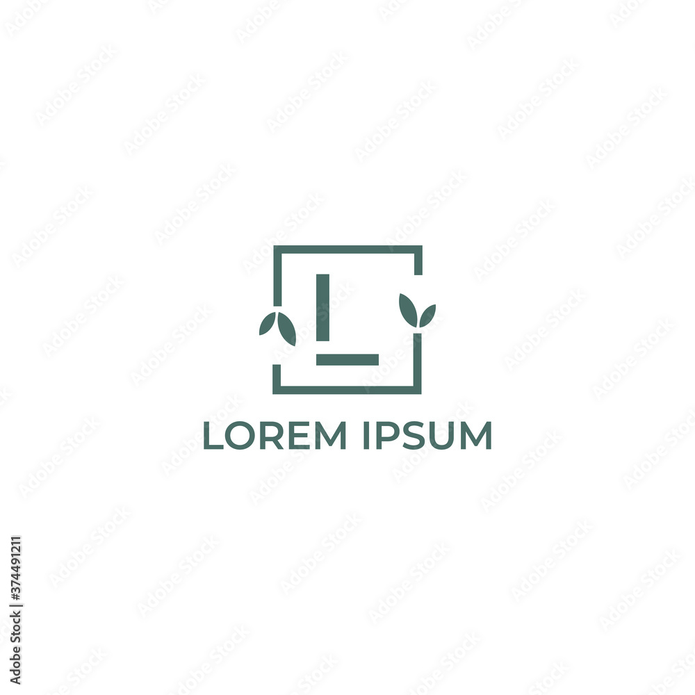 Sign the letter L Brand Identity natural logo design vector template Sign the letter L Brand Identity natural logo design vector template