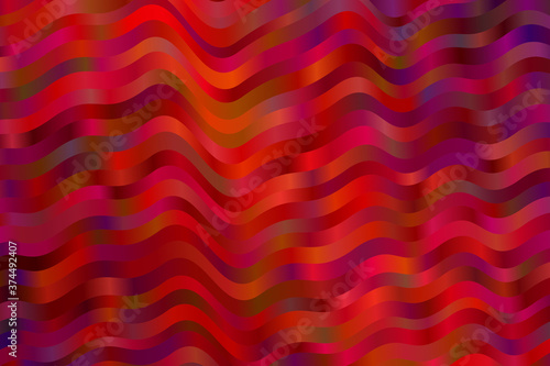 Pretty Red waves abstract vector background.