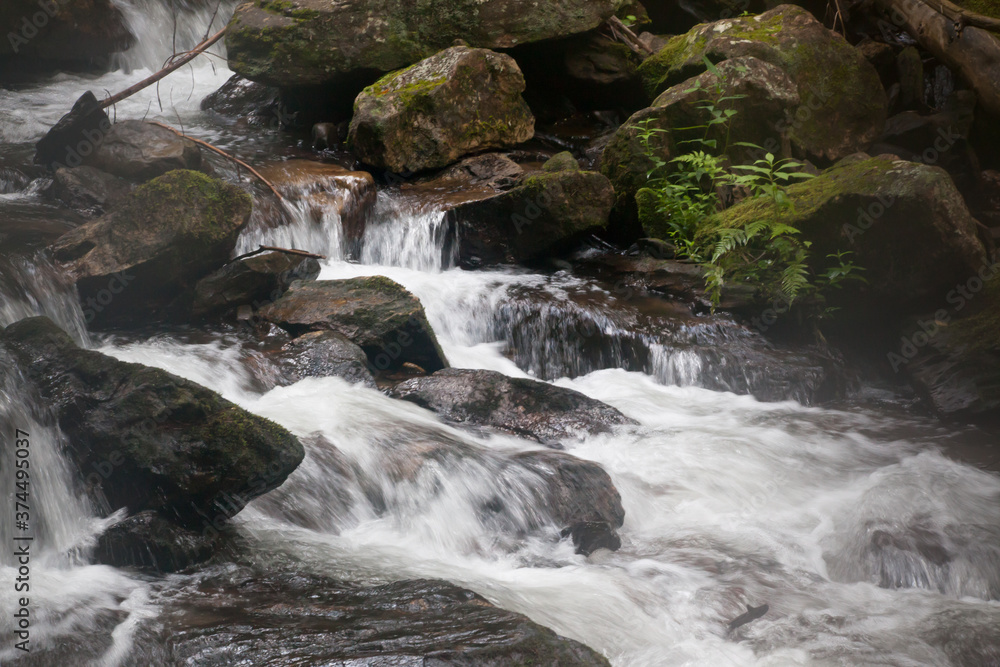 Cascading stream in nature