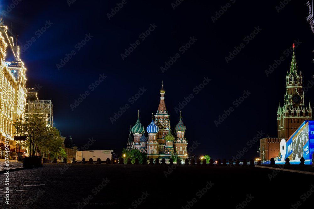Red Square by night - 9 may