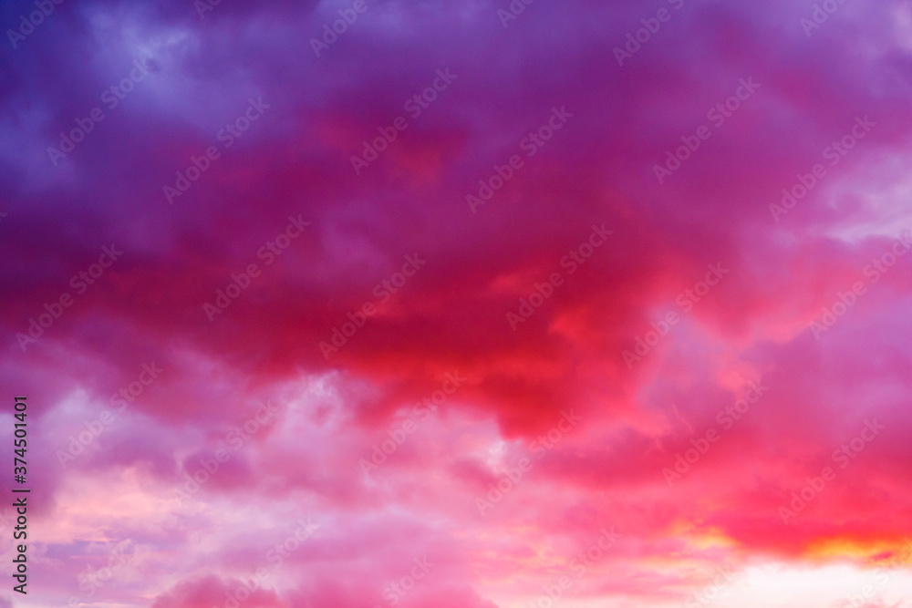 Fototapeta premium Twilight sky and cloud at sunset