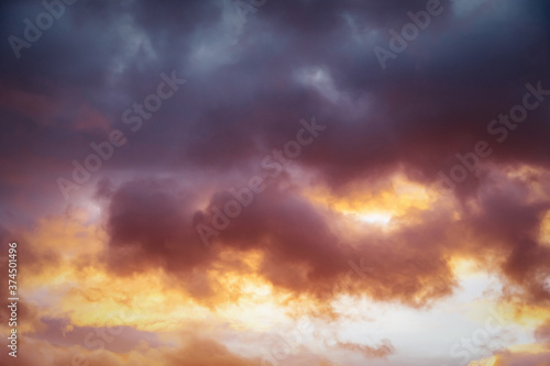 Twilight sky and cloud at sunset © estherpoon