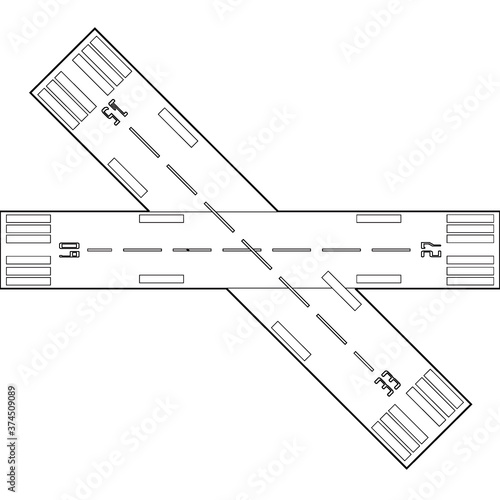 intersecting runway
