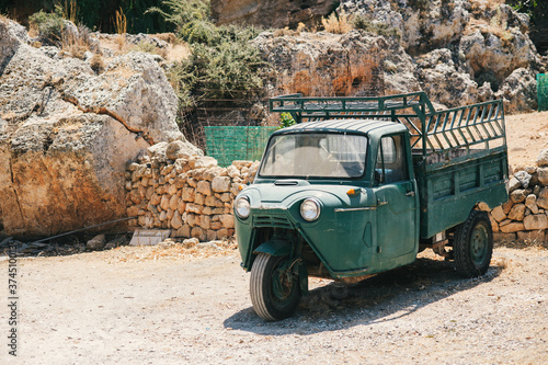 old truck in the desert
