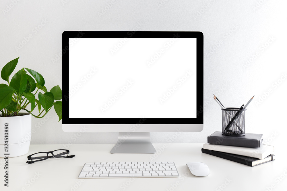 White modern desktop White modern desktop