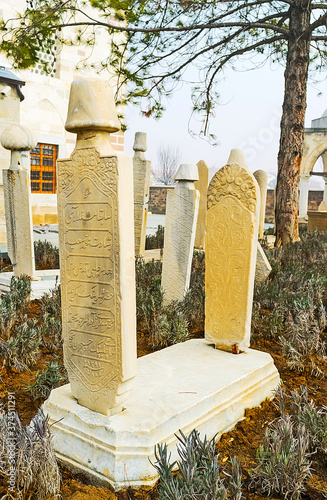 The dervish cemetery of Mevlevi order, Konya, Turkey photo