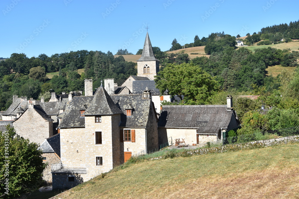Estaing, village, saint-jaques de Compostelle, Aubrac