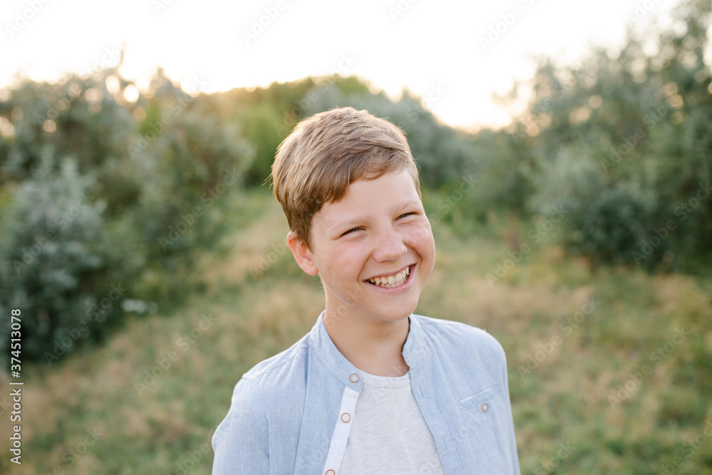 Portrait of a teen boy Portrait of a teen boy