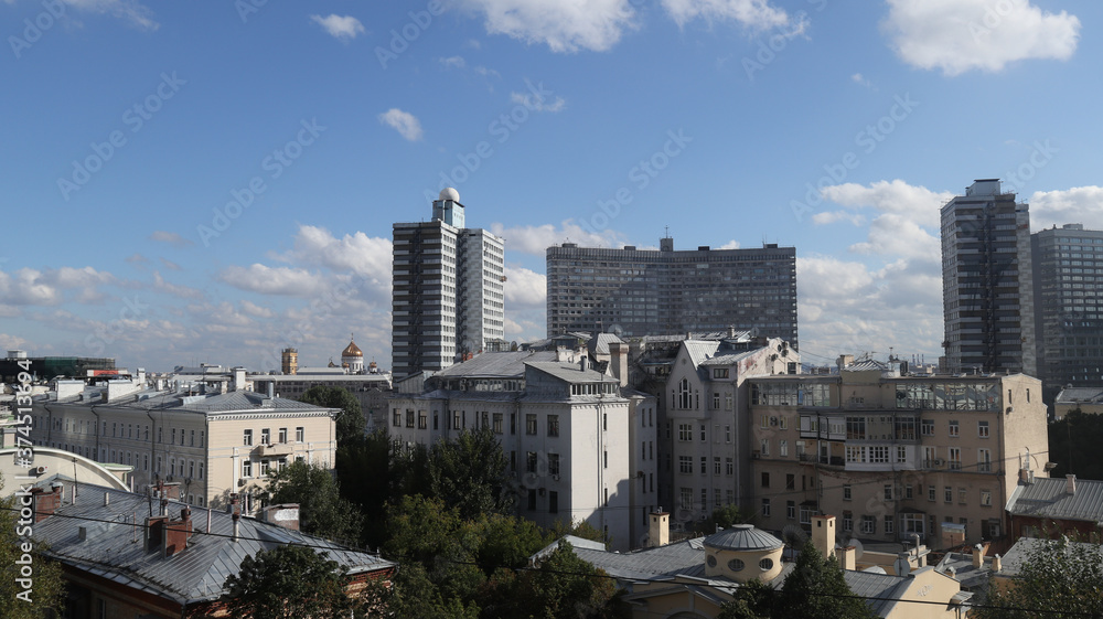 panorama of moscow russia