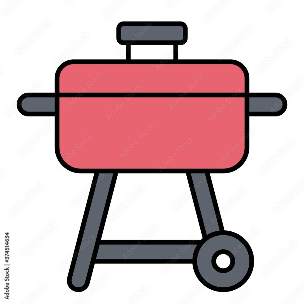 Barbecue grill icon, Summer vacation related vector Barbecue grill icon, Summer vacation related vector