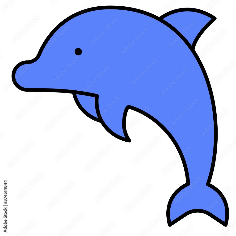 Dolphin icon, Summer vacation related vector Dolphin icon, Summer vacation related vector
