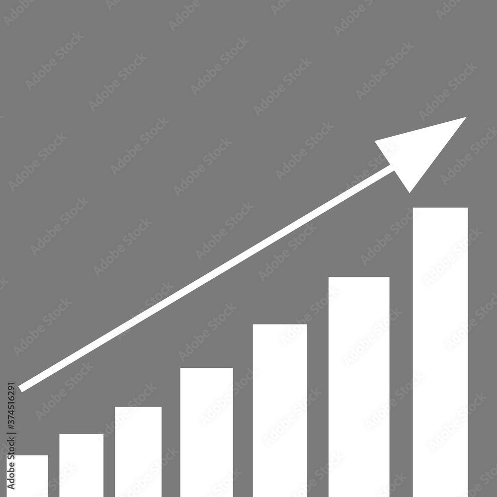 business graph with arrow business graph with arrow