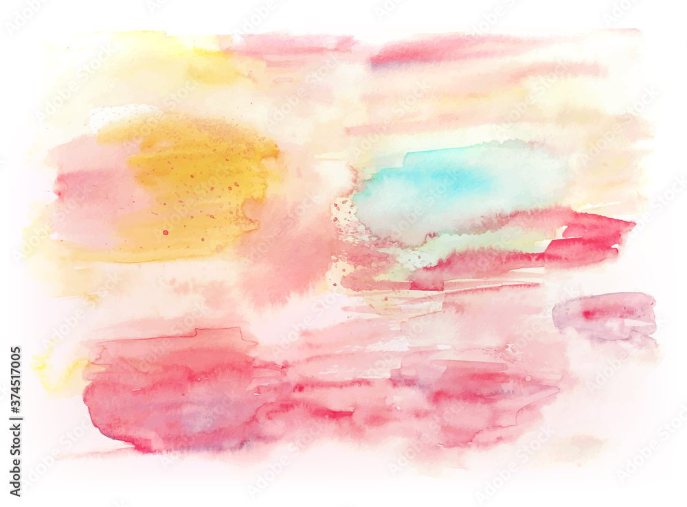 Abstract Colorful Water Color Texture Background, Aquarel Pattern