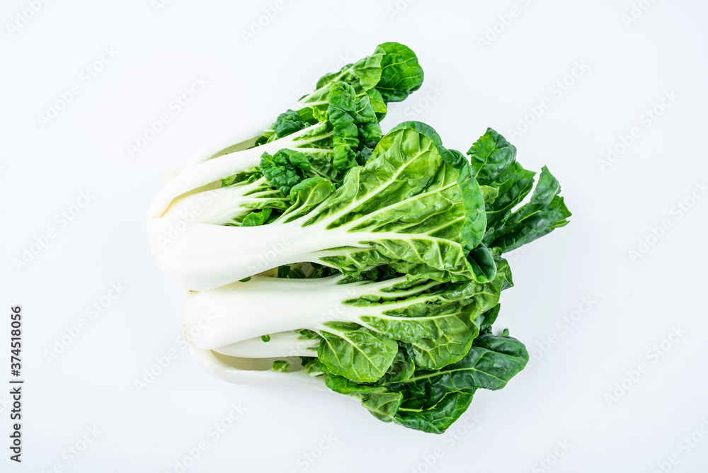 Fresh vegetable milk cabbage on white background Fresh vegetable milk cabbage on white background