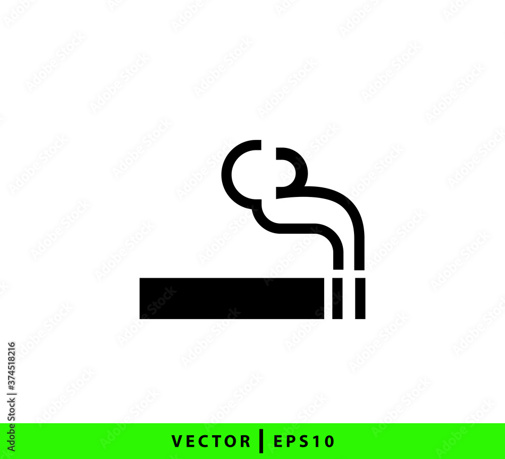 Smoke icon vector logo design template Smoke icon vector logo design template