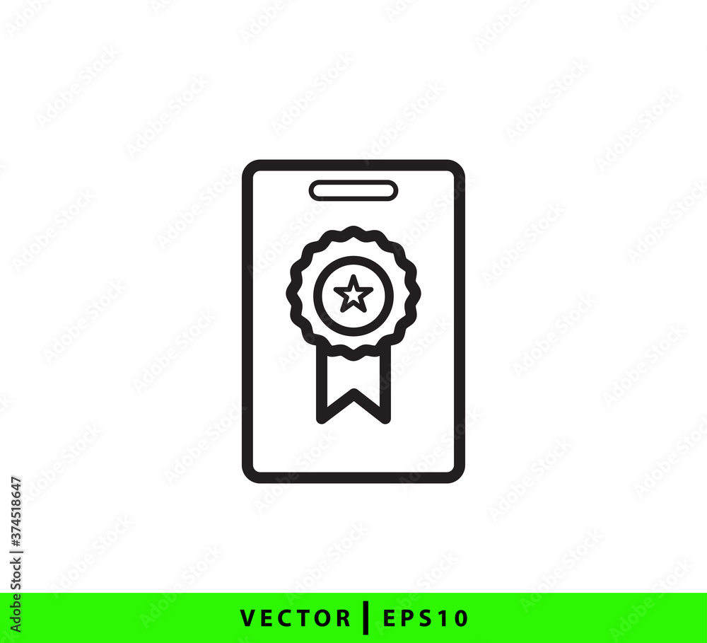 Medal icon vector logo design template Medal icon vector logo design template