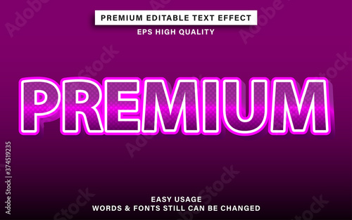 Premium text effect