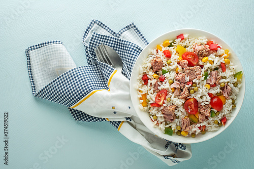 Rice salad tuna photo