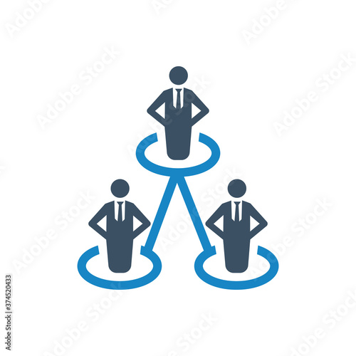 Leadership team icon vector illustration