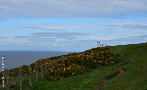 Scenic Views of the Shoreline Along St Bees in England photo