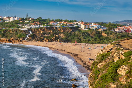 Fototapeta Naklejka Na Ścianę i Meble -  Sao Lourenco beach in Ericeira Portugal