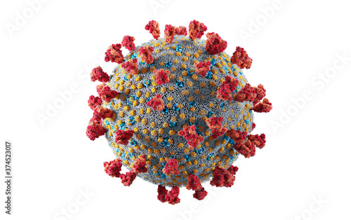 Stampa su tela Coronavirus Covid-19
