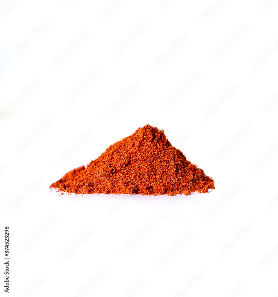 sweet pepper spice on a white background sweet pepper spice on a white background