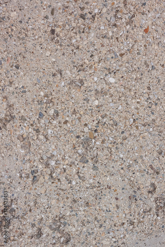 Concrete slab with stone crumbs. 