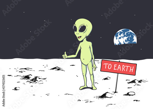 Alien want to get to Earth