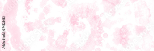 Fruit Tie Dye Watercolor Art. Cherry Blossom. Sakura Petals. Pink Spotted Batic Silk Cloth. Rose Watercolor Print. Salmon Crumpled Inked Paper. Blush Wedding Pattern. Blooming Sakura. © Kate Si