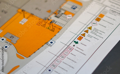 Obraz na płótnie Legende vom Feuerwehrplan