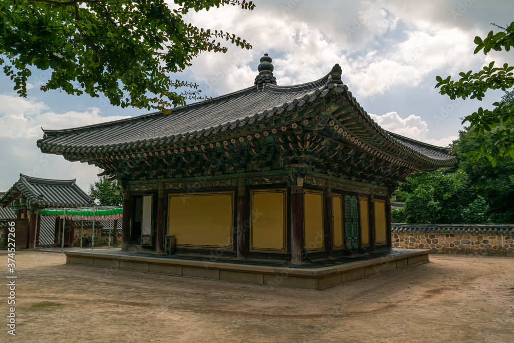 Part of the building of Bulguksa Temple, UNESCO World Heritage Site in Gyeongju, South Korea Part of the building of Bulguksa Temple, UNESCO World Heritage Site in Gyeongju, South Korea