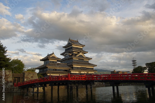 Matsumoto Castle (Matsumoto-jo), a Japanese premier historic castles in easthern Honshu, Matsumoto-shi, Chubu region, Nagano Prefecture, Japan photo