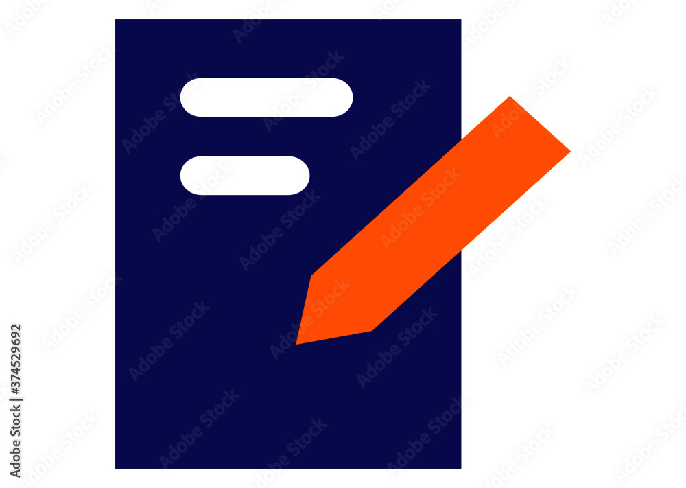 Writing line icon. Edit line icon. Note Vector illustation.
Writing line icon. Edit line icon. Note Vector illustation.