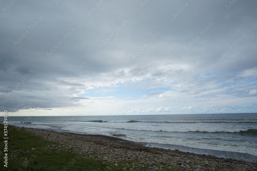 beach under a scenic sky in Japan beach under a scenic sky in Japan