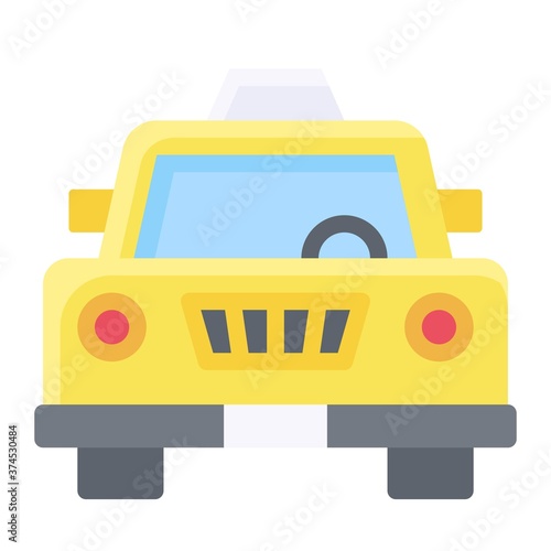 Taxi car icon, Summer vacation related vector