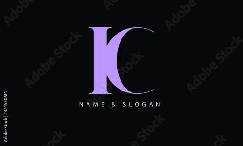 IC, CI, I, C abstract letters logo monogram