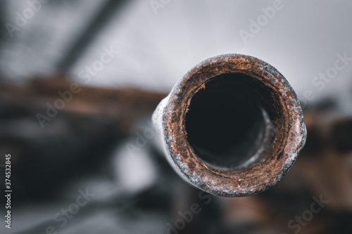 Bild auf Leinwand Focused hallow pipe
