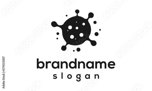 Virus logo design vector