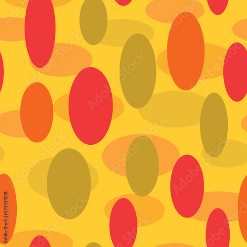 Vector halloween bold polka seamless pattern background