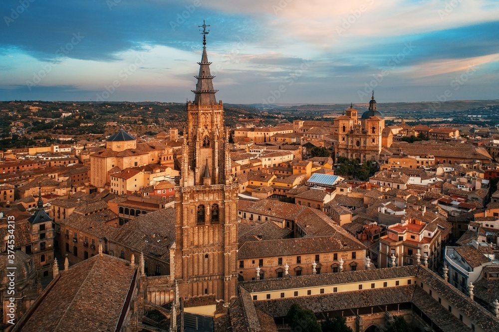 Aerial view of Toledo Cathedral