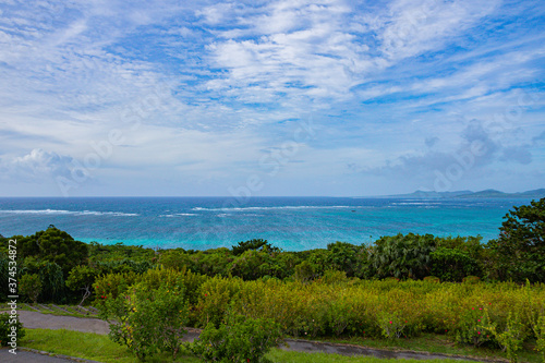 view of the coast of the sea ishigaki - okinawa 