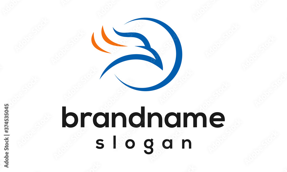 Simple eagle logo design vector Simple eagle logo design vector